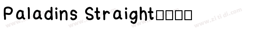 Paladins Straight字体转换